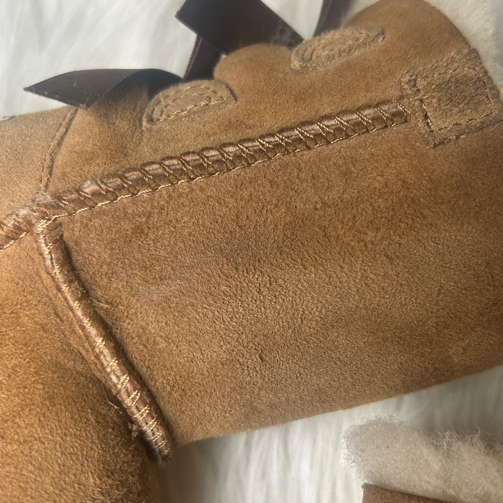 UGG Boots UGG Toddler Girls Kids Bailey Bow II Boots Size 6 Chestnut UGG Booties - Picture 14 of 16